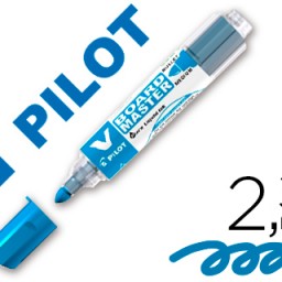 Rotulador pizarra blanca Pilot V Board Master punta redonda tinta líquida azul